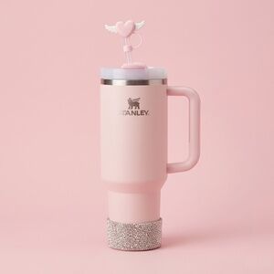 NWT Stanley 40 oz Bedazzled Light Pink Bloom